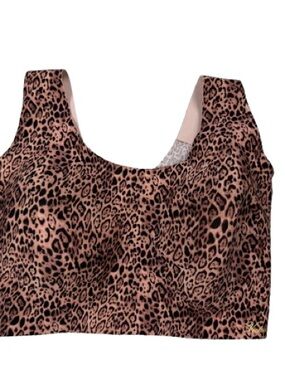 Victoria Secret Leopard Print Crop Sports Bra animal print L-XXL